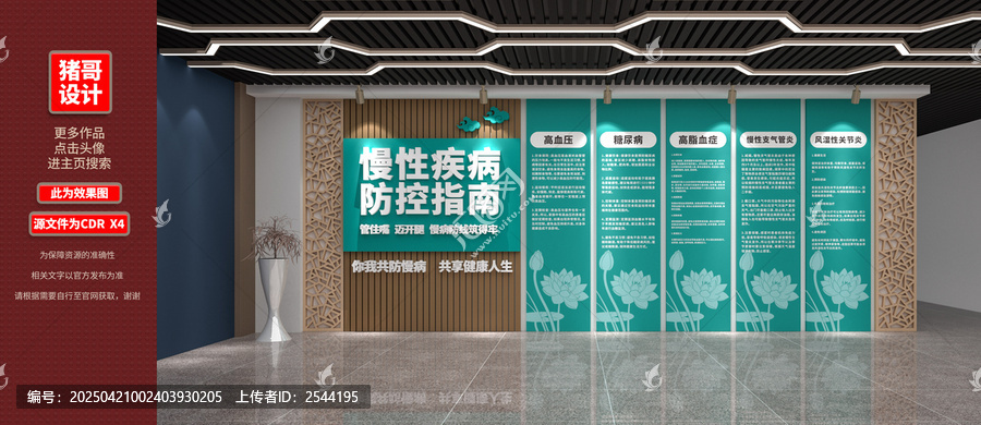 慢病防控文化墻