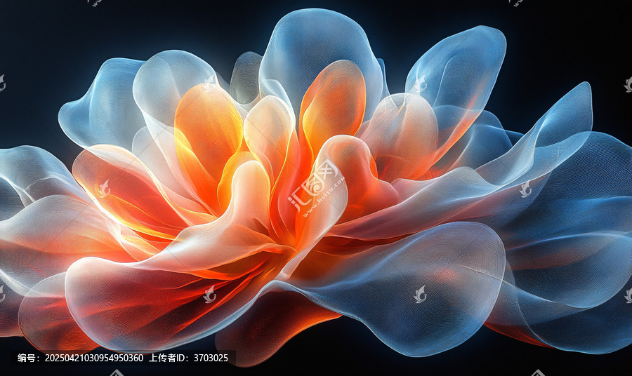 流光溢彩花瓣