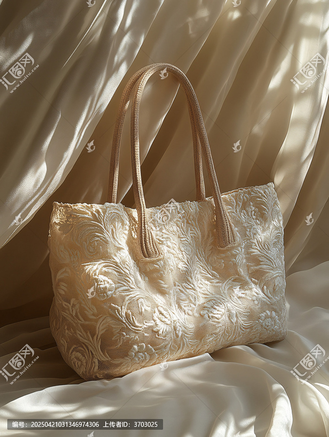 簡約刺繡帆布包