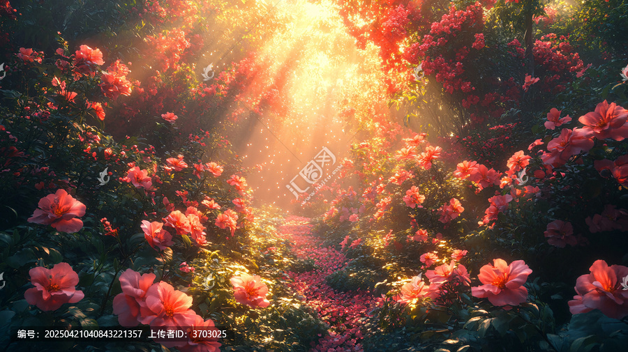 婚禮花園中的花束