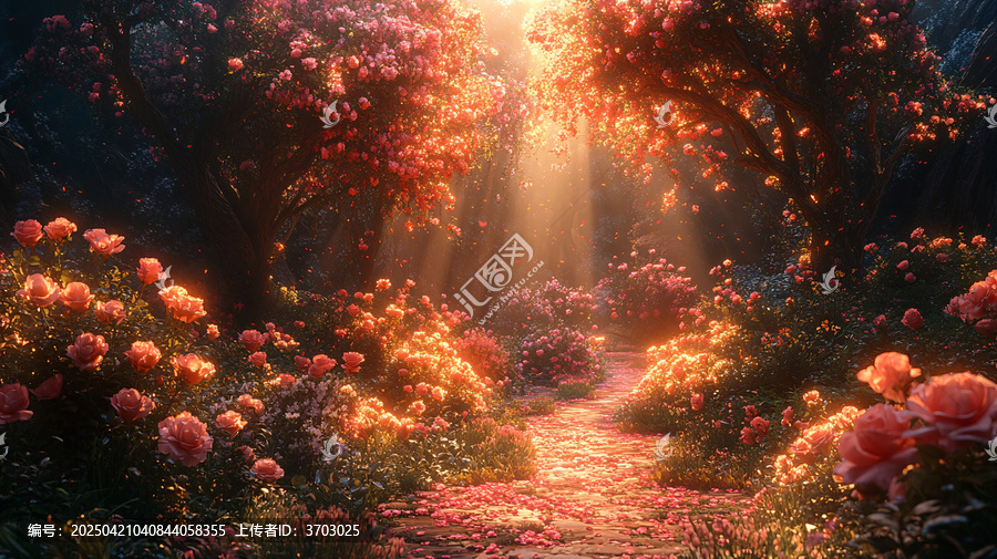 婚禮花園中的花束