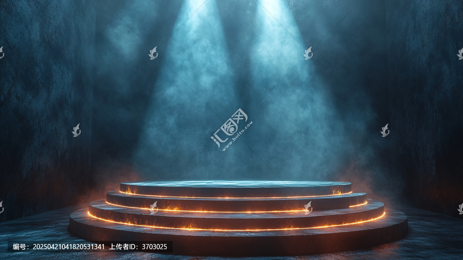 空講臺(tái)聚光燈