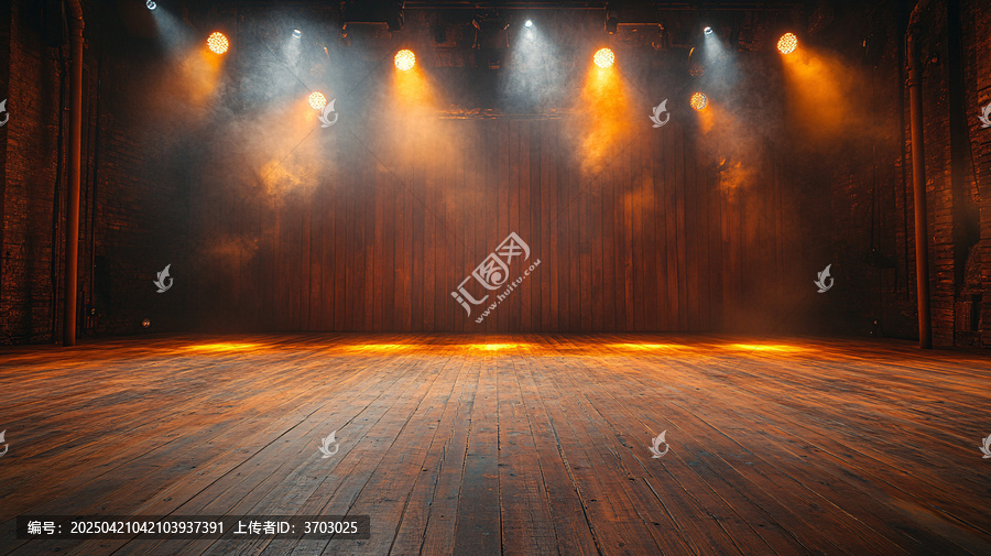 舞臺(tái)燈光與木地板