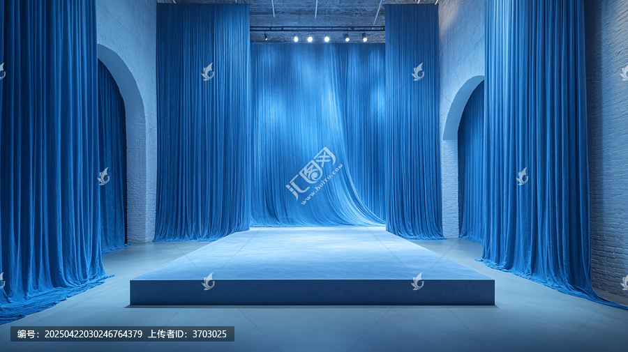 舞臺藍色背景
