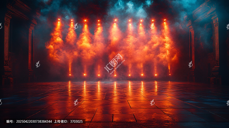 舞臺(tái)燈光夜景