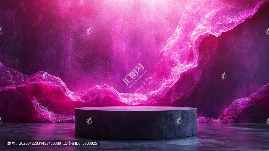產(chǎn)品展示臺與紫色背景