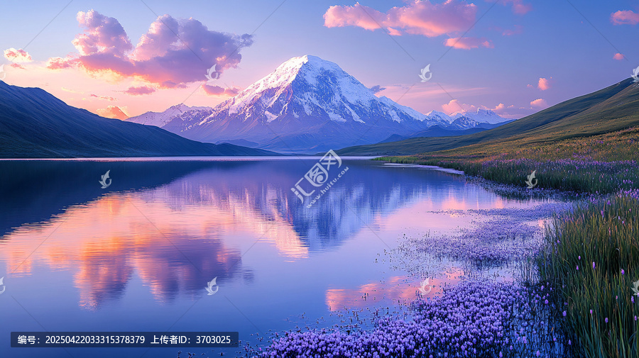 雪山晨曦