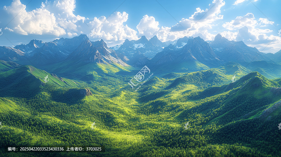 壯美山脈全景