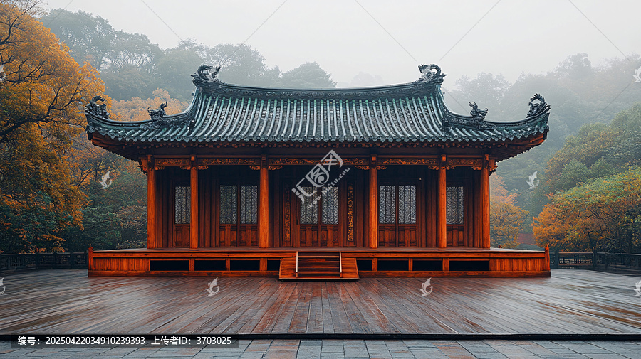 古色古香的傳統(tǒng)中式建筑庭院