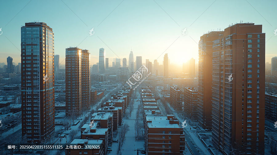 現(xiàn)代化大都市鳥瞰全景
