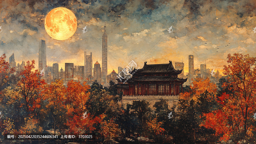 城市與自然景觀結(jié)合的現(xiàn)代化都市風(fēng)光