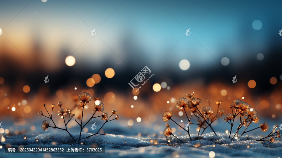 雪落金燈漸變