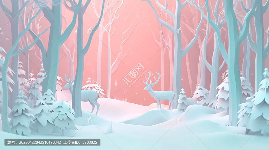 冬林雪鹿