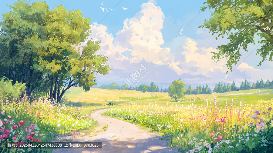 夏日自然景色