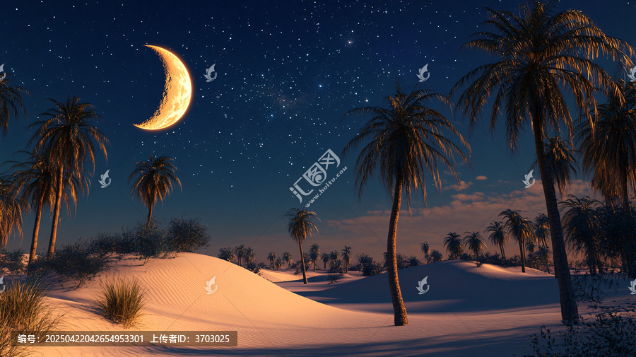 沙漠月夜