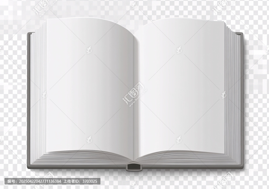 白色精裝書圖