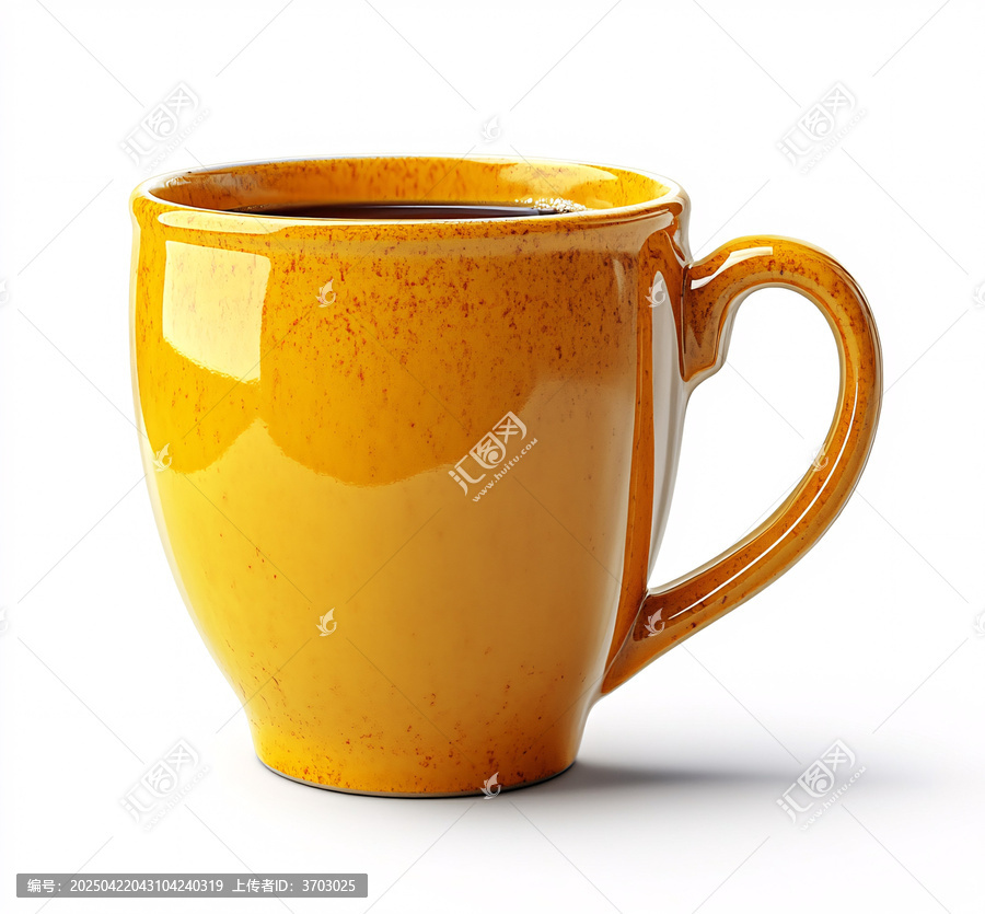 黃色咖啡杯
