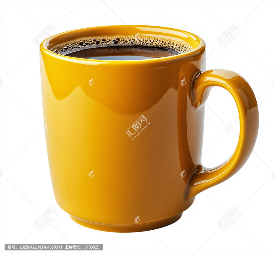 黃色咖啡杯