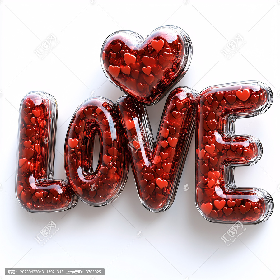3D愛心LOVE字