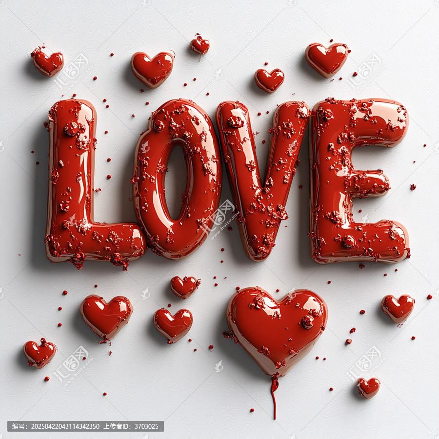 3D愛心LOVE字