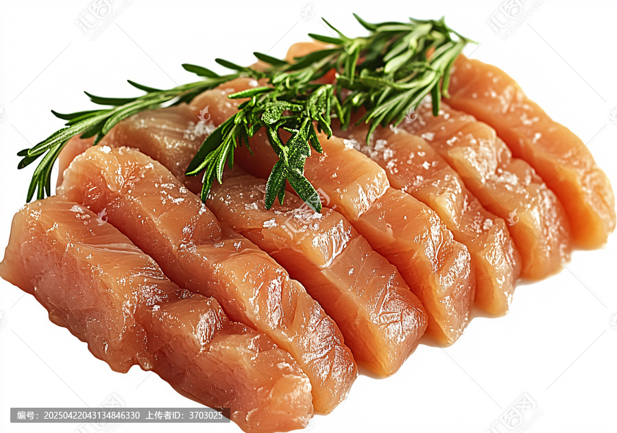 生雞胸肉切塊