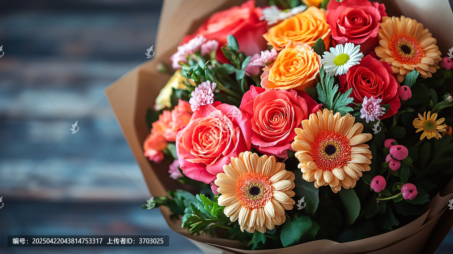 混合花束包裝