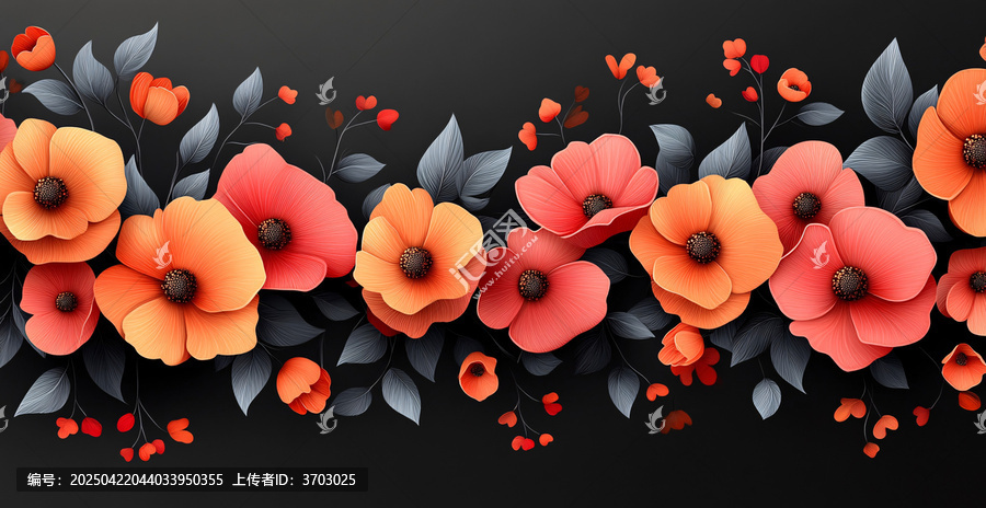 卡通花卉春環(huán)裝飾
