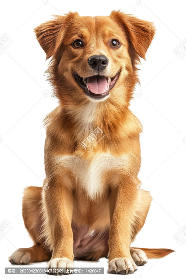 [免摳素材]可愛的金毛犬肖像照