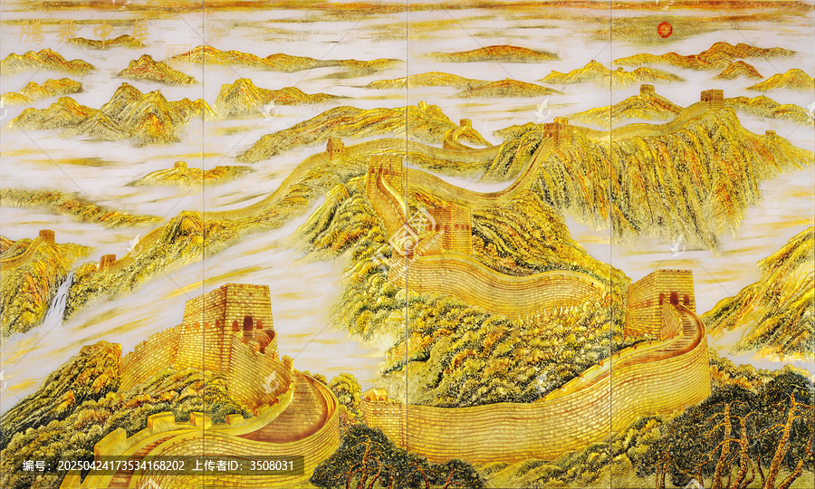 萬(wàn)里長(zhǎng)城藝術(shù)背景墻裝飾畫(huà)