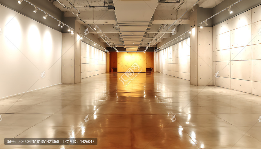 現(xiàn)代空曠美術(shù)館展廳
