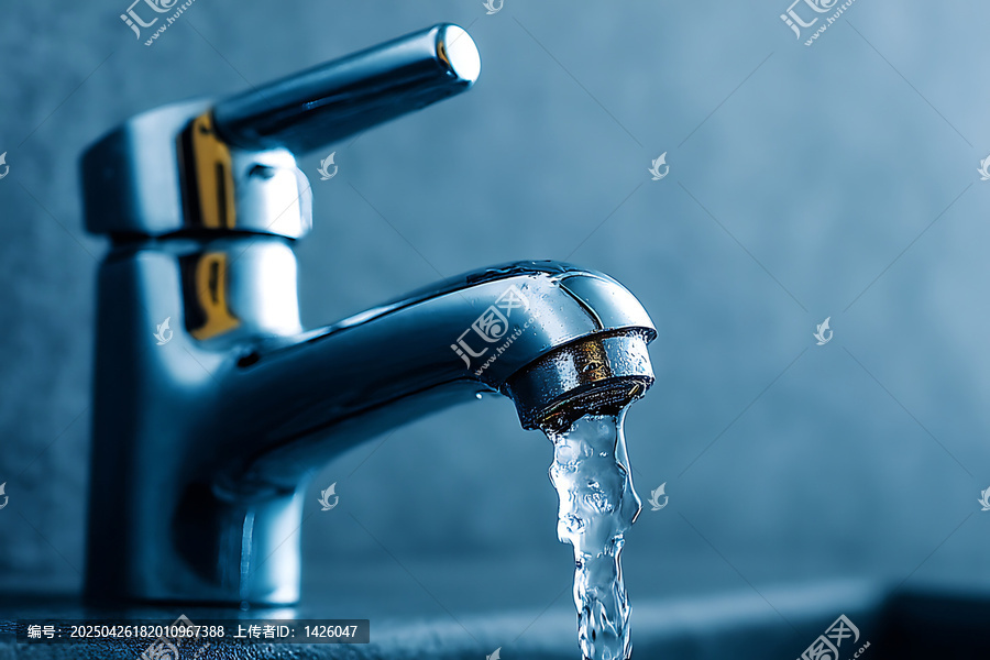 水龍頭流水特寫