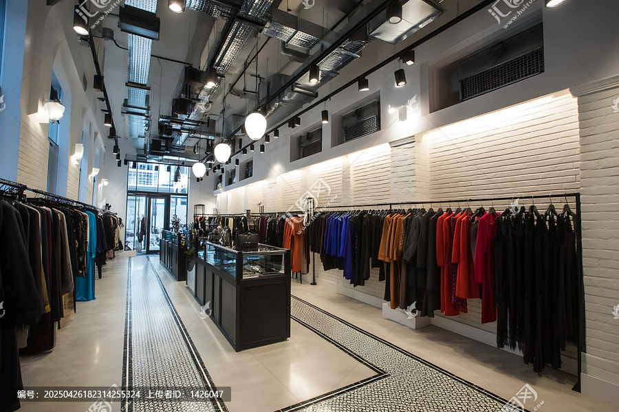 現(xiàn)代服裝店內(nèi)部設(shè)計(jì)展示