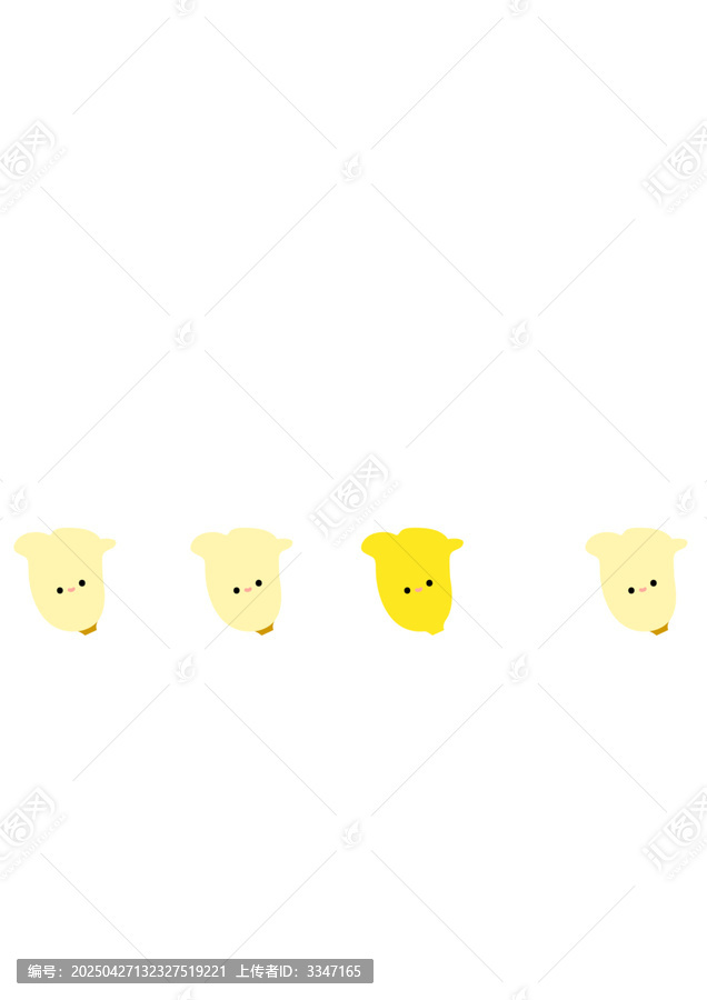 一排簡約卡通香蕉表情