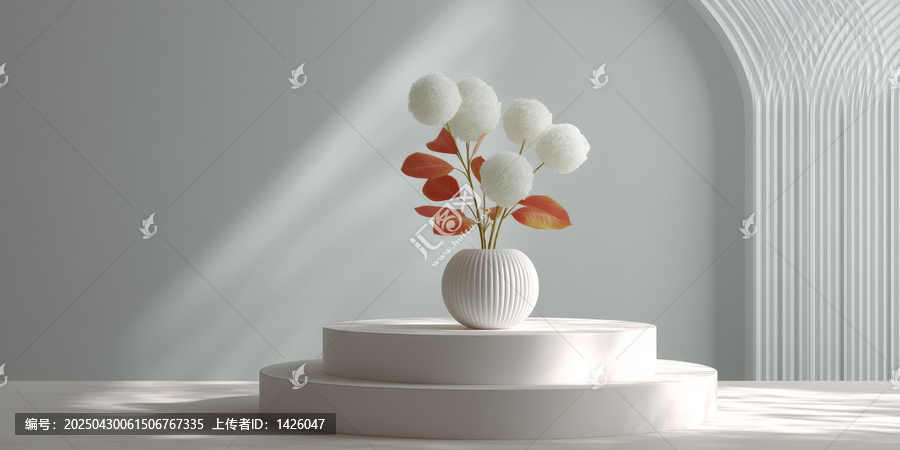 現(xiàn)代極簡花藝擺臺