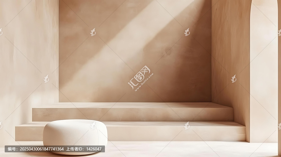 米色極簡(jiǎn)現(xiàn)代室內(nèi)設(shè)計(jì)展示背景圖