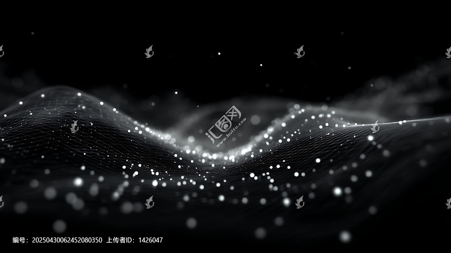 抽象數(shù)字波紋結(jié)構(gòu)圖