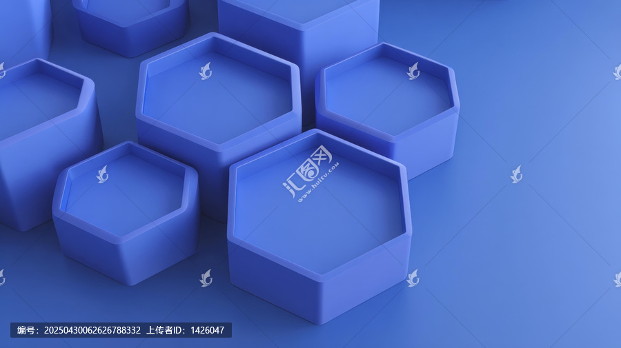 抽象幾何六邊形設計背景圖