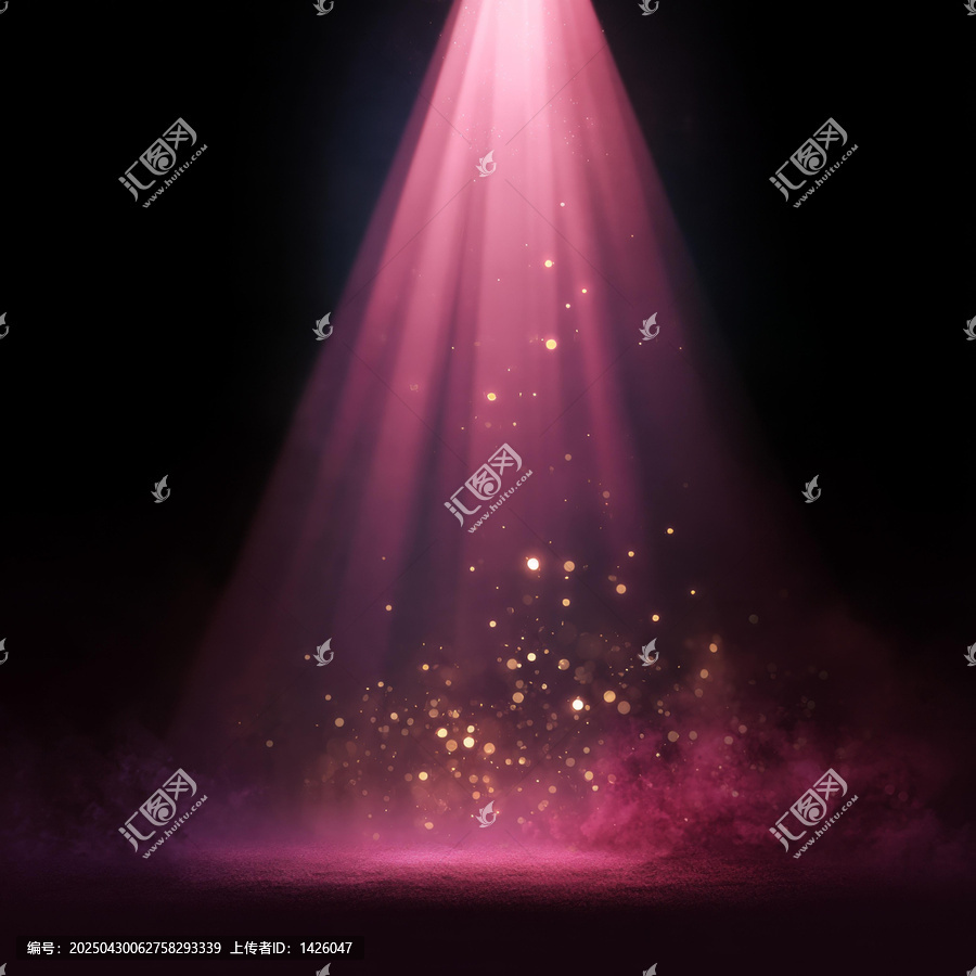 粉紅色舞臺燈光抽象背景圖