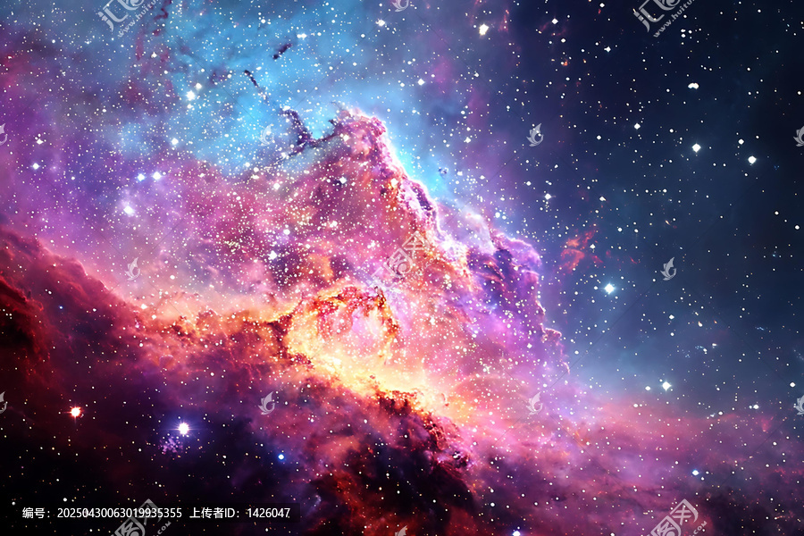 宇宙星云與星光璀璨