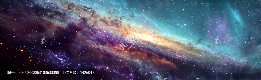 浩瀚宇宙中的絢麗星云