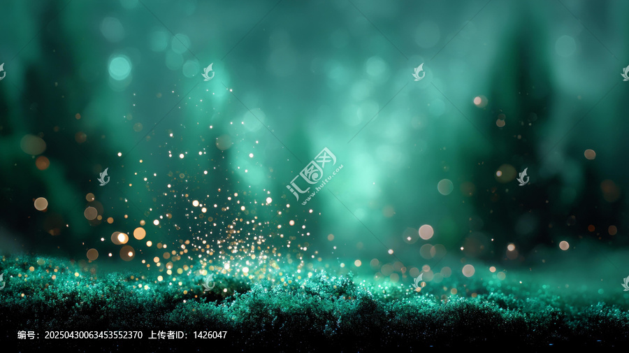 夢幻森林閃光背景圖
