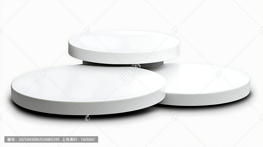 白色圓形展臺(tái)產(chǎn)品展示