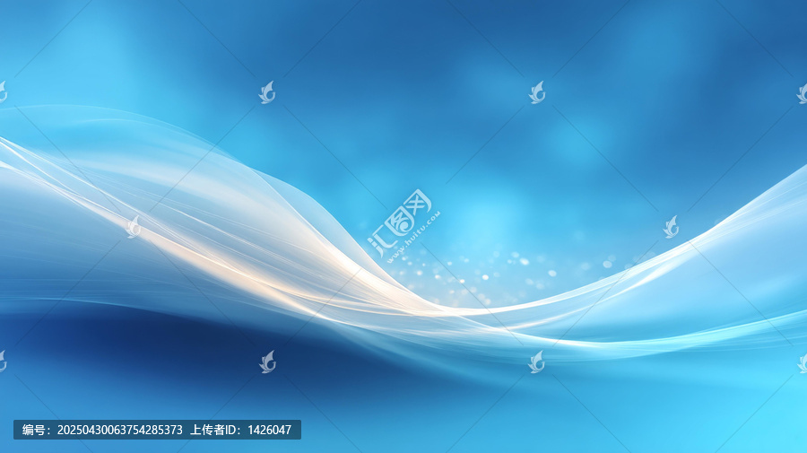 抽象輕藍色流淌線條背景圖