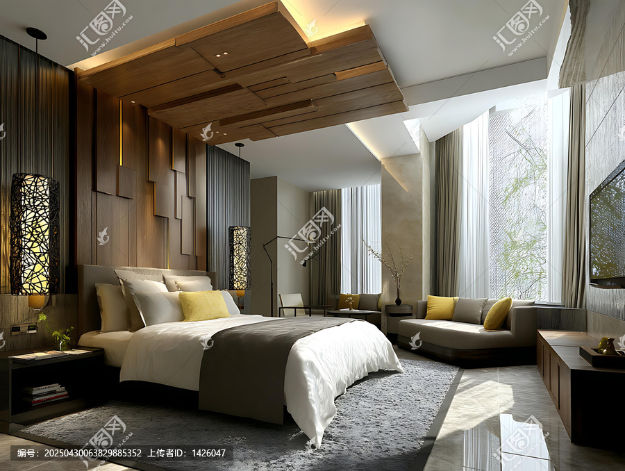 現(xiàn)代奢華臥室室內(nèi)設(shè)計