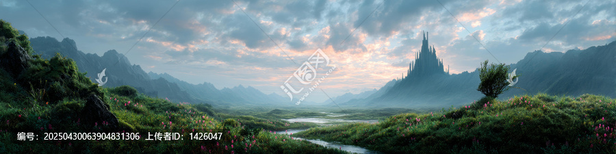 夢(mèng)幻山谷與宏偉城堡