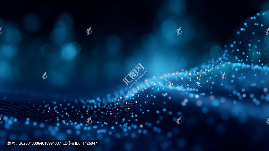 抽象數(shù)字波紋科技背景圖