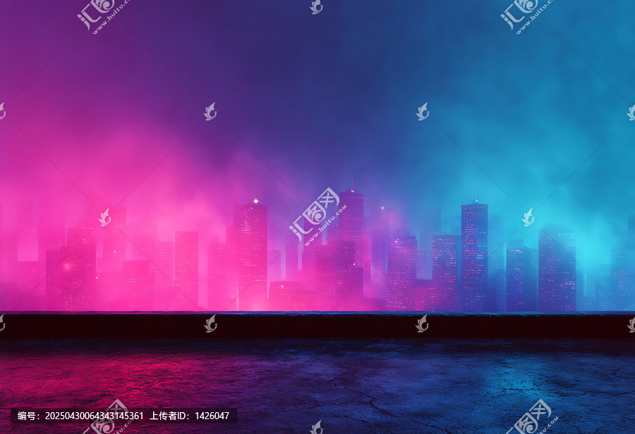 霓虹城市夜色,,夢(mèng)幻科幻都市