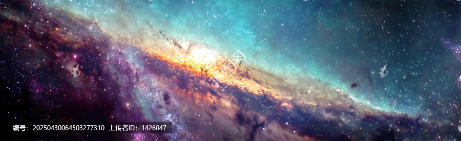浩瀚宇宙中的絢麗星云