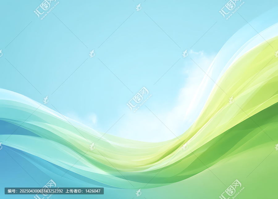 抽象柔和色彩波浪背景圖