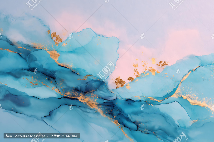 抽象水彩流淌藝術(shù)背景圖